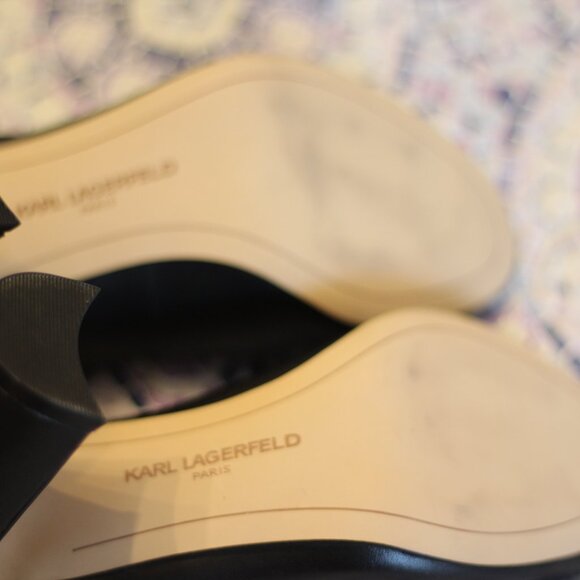 Karl Lagerfeld Edna Leather Mary Janes - Picture 6 of 7